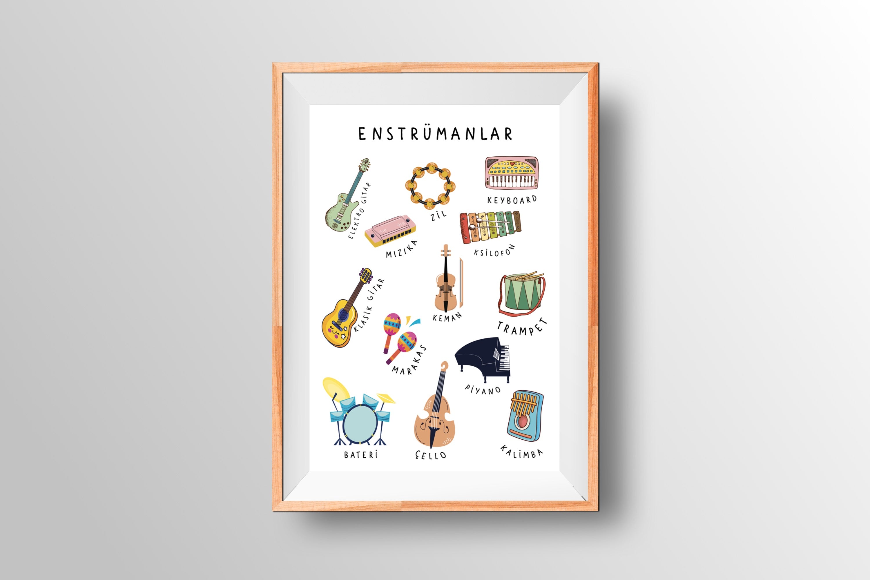 Müzik Eğitim Poster Seti (6 Adet, Dijital)