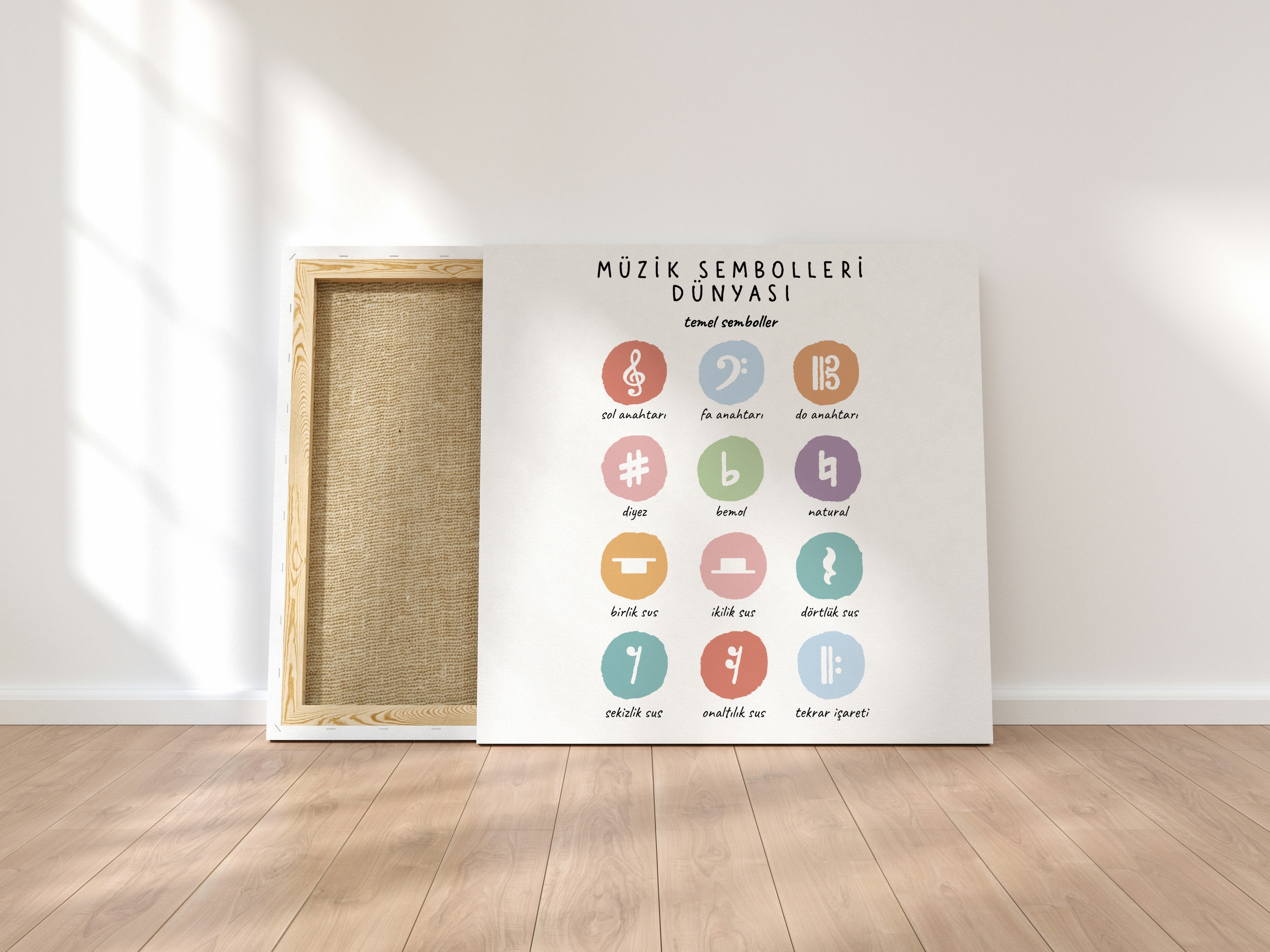 Müzik Eğitim Poster Seti (6 Adet, Dijital)