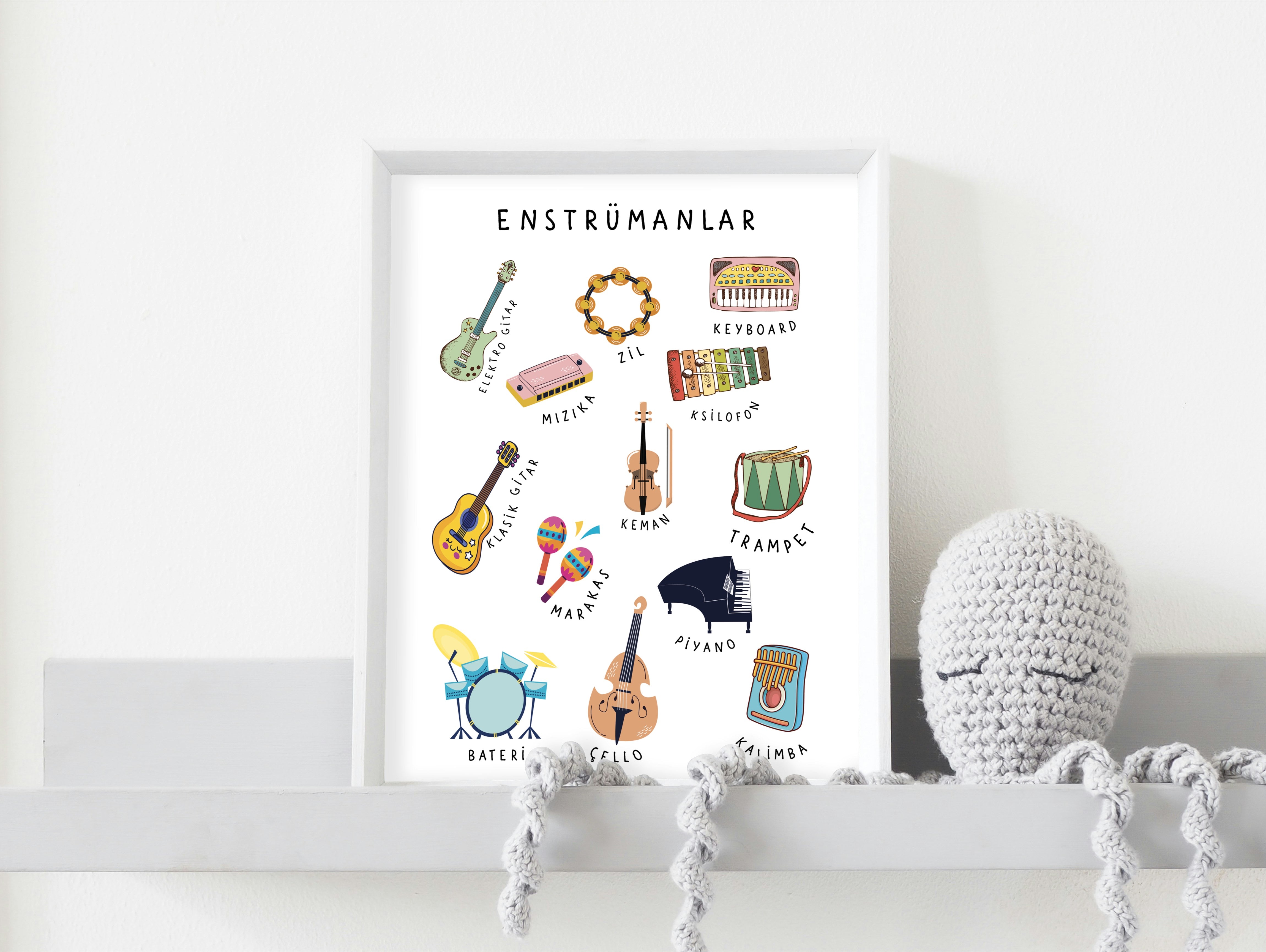 Müzik Eğitim Poster Seti (6 Adet, Dijital)