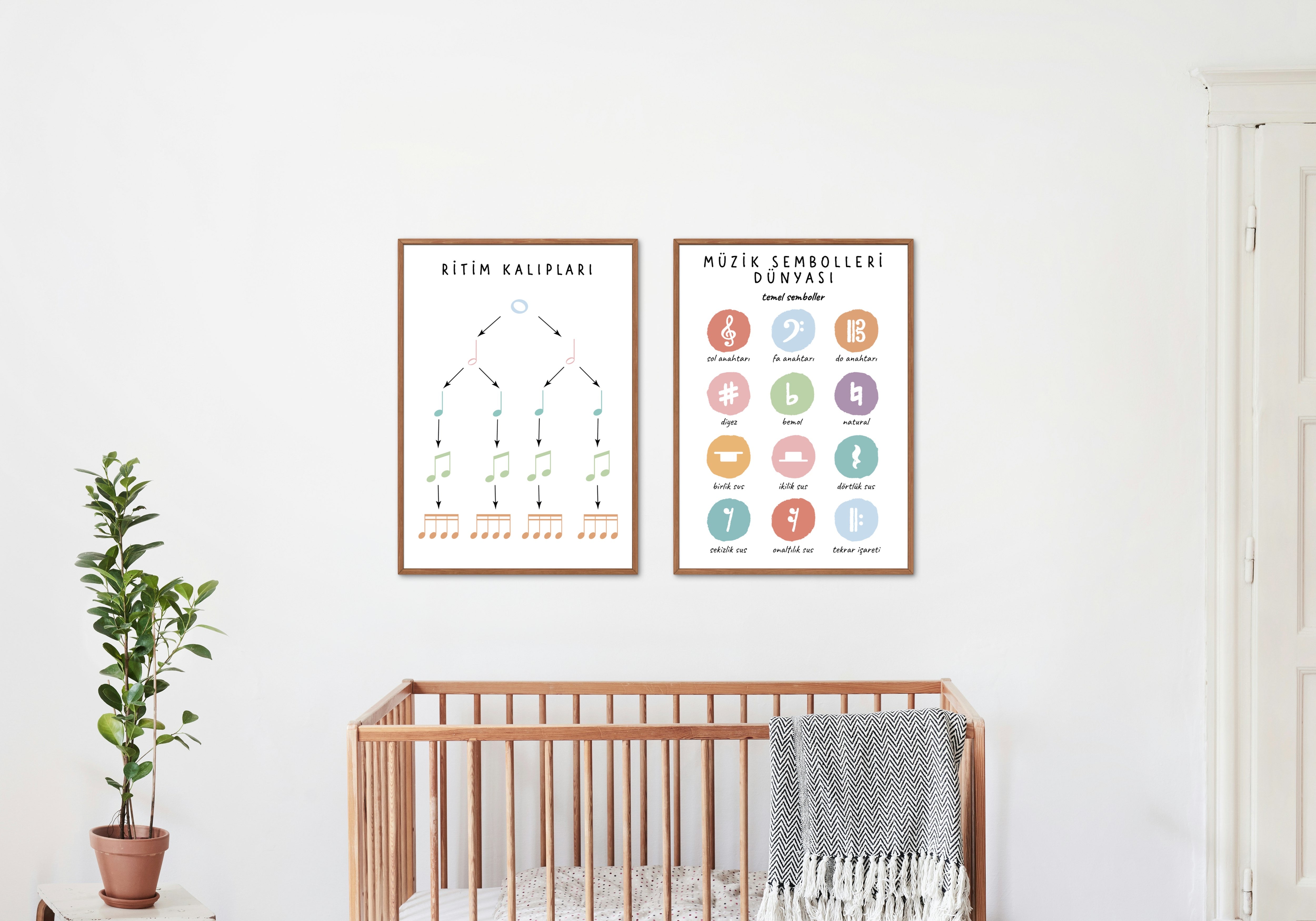Müzik Eğitim Poster Seti (6 Adet, Dijital)